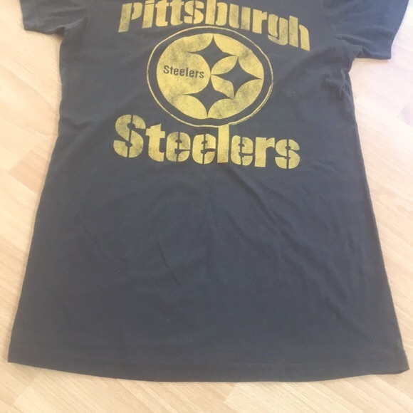 Junk Food Pittsburg Steelers Distressed Kids Tee Shirt Size Large - Picture 5 of 11